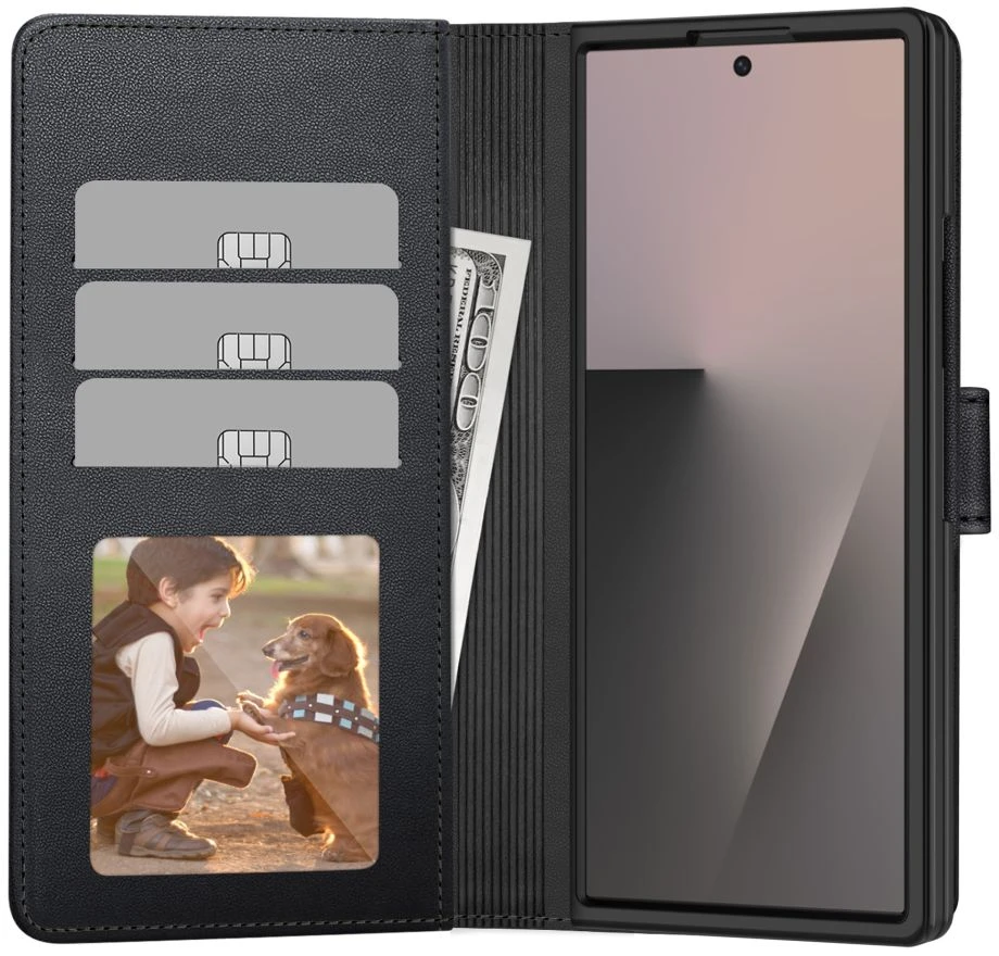 Dėklas Tech-Protect Wallet Samsung Galaxy Z FOLD 8 ULTRA Juodas