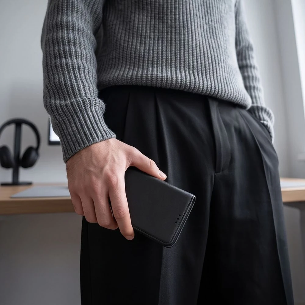 Dėklas Tech-Protect WALLET XIAOMI REDMI NOTE 17 Pro Max 5G MATINIS Juodas