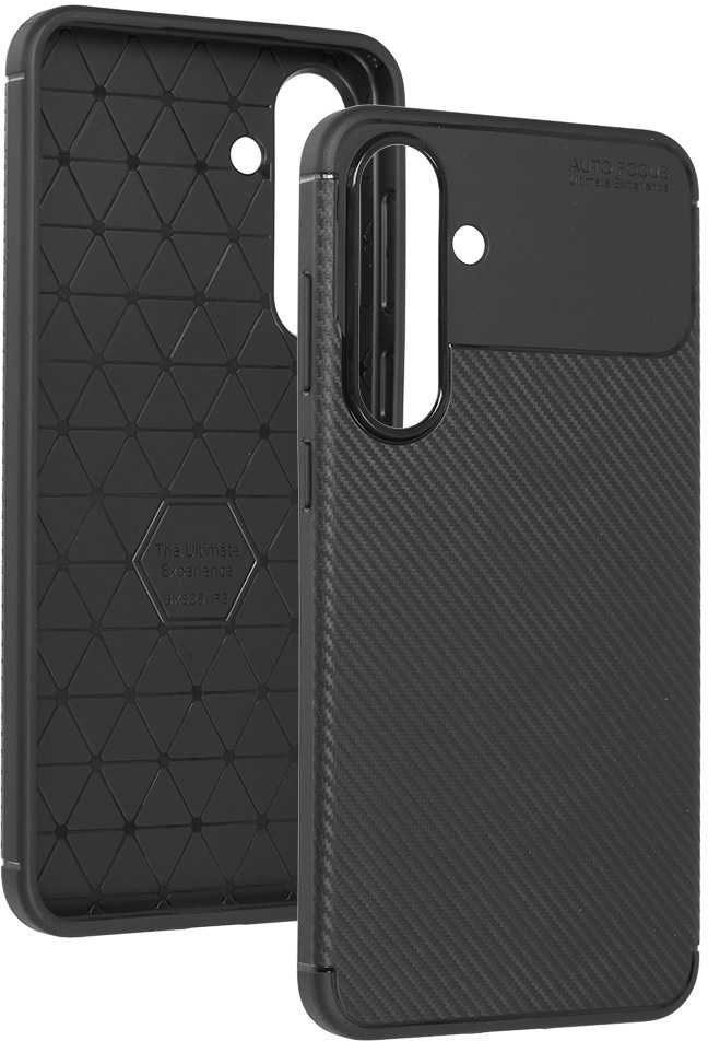 Dėklas Tel Protect Carbon Elite skirtas Samsung Galaxy S25 FE juodos spalvos
