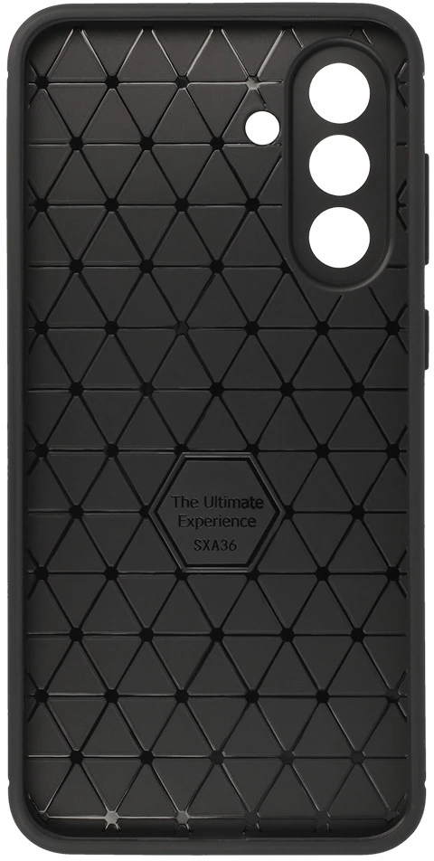 Dėklas Tel Protect Carbon Elite, skirta Samsung Galaxy A36 5G, juodos spalvos