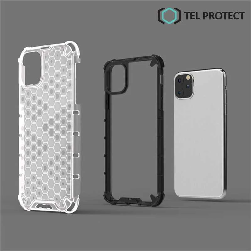 Dėklas Tel Protect „Tele Protect Honey Armor“ sijonas „Xiaomi Redmi Note 11 5G/Note 11S 5G/Poco M4 Pro 5G“ permatomas