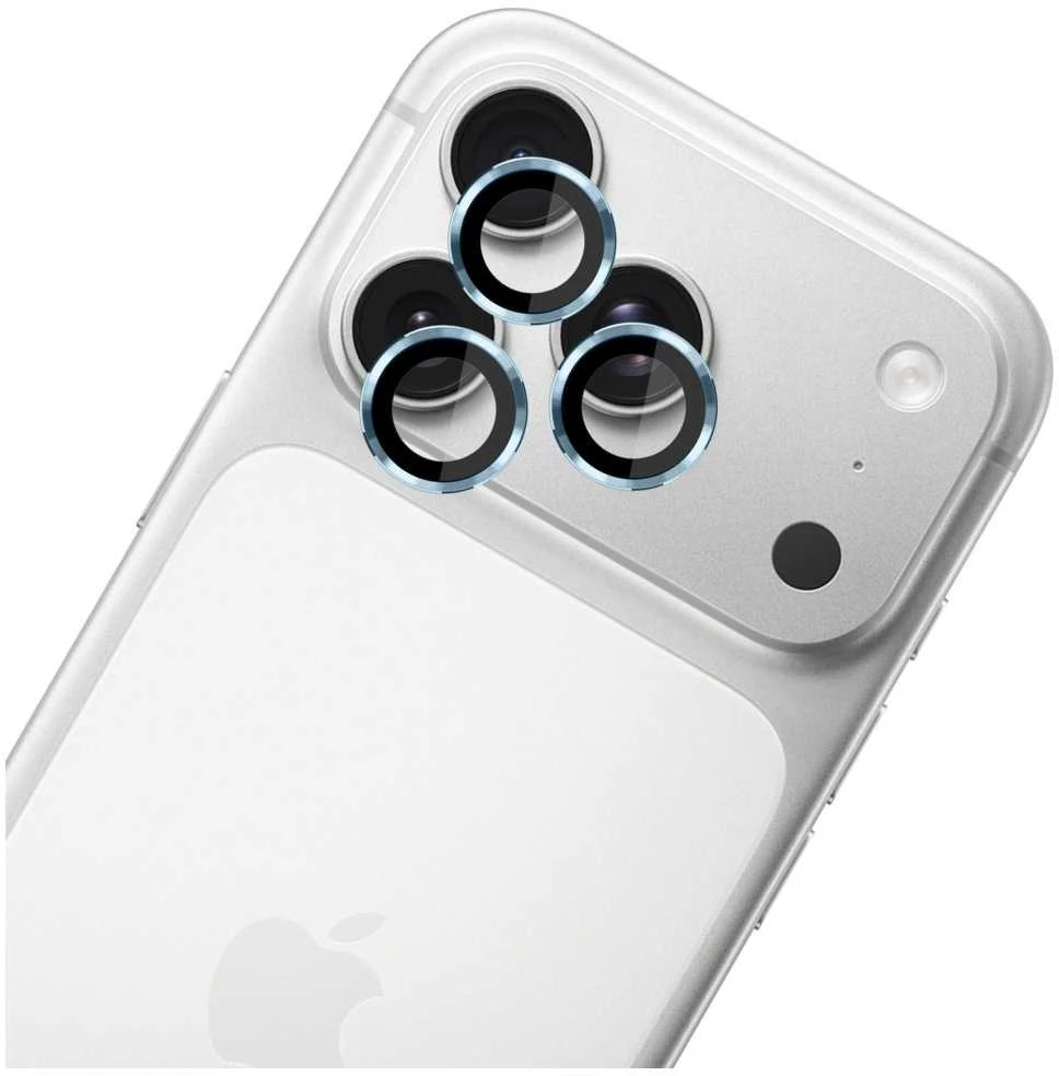 3MK Lens Protection Pro fotoaparato objektyvo apsauga, skirta iPhone 17 Pro / 17 Pro Max, mėlyna