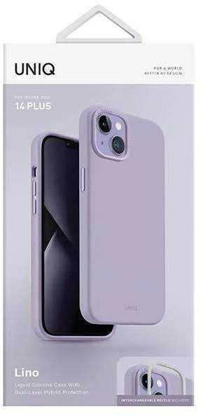 UNIQ Lino Dėklas Apple iPhone 14 Plus / 15 Plus 6,7″ lilac lavender