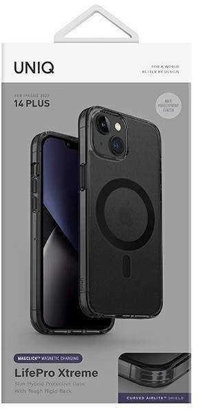 UNIQ LifePro Xtreme dėklas Apple iPhone 14 Plus / 15 Plus 6,7" Magclick įkrovimas šerkšno dūmo spalvos