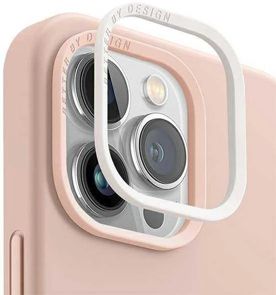 UNIQ Lino Hue Dėklas Apple iPhone 14 Plus / 15 Plus 6,7″ Magclick Charging blush rožinės spalvos