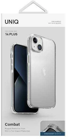 UNIQ Combat dėklas Apple iPhone 14 Plus / 15 Plus 6,7" skaidrus