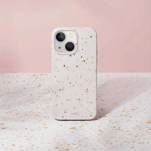 UNIQ Coehl Terrazzo Dėklas Apple iPhone 14 Plus / 15 Plus 6,7″ sandstone