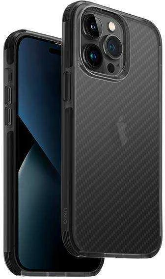 UNIQ Combat Dėklas Apple iPhone 14 Pro 6,1″ carbon juodos spalvos