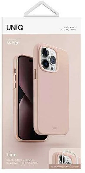 UNIQ Lino Dėklas Apple iPhone 14 Pro 6,1″ rožinės spalvos blush