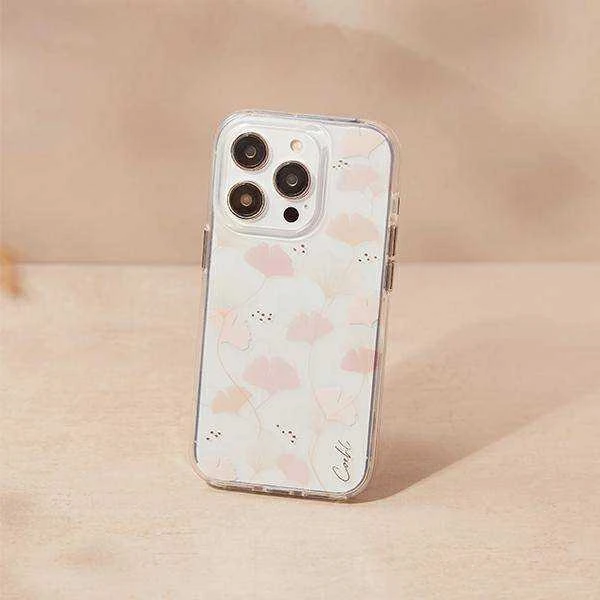 UNIQ Coehl Meadow Dėklas Apple iPhone 14 Pro 6,1″ spring rožinės spalvos
