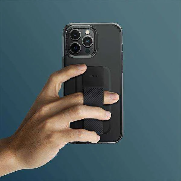 UNIQ dėklas Heldro Mount Apple iPhone 14 Pro 6,1″ pilkos spalvos