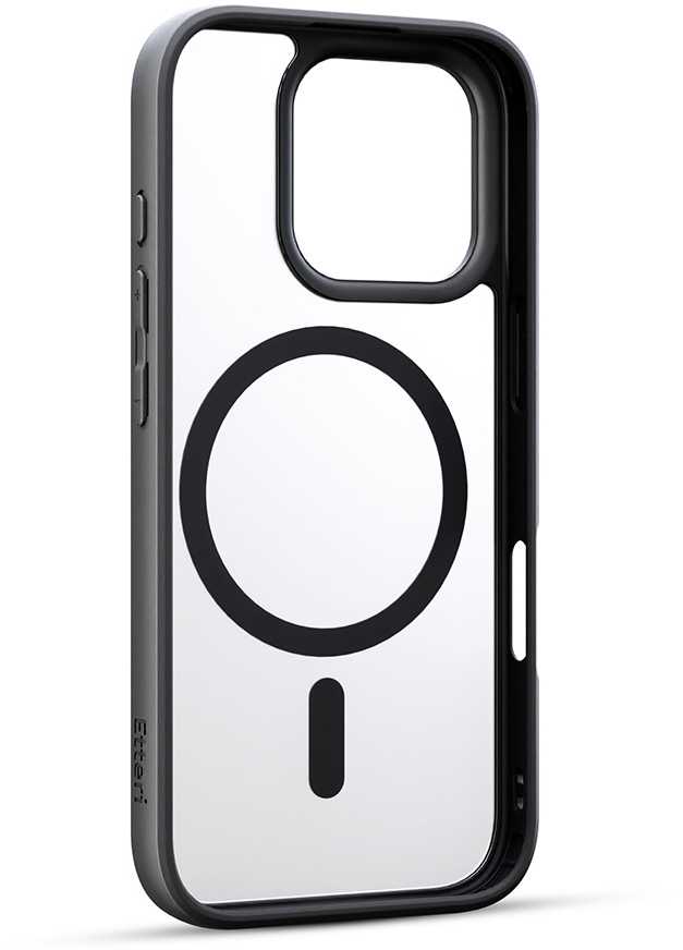Dėklas Telforceone Etteri Matt Mag Apple iPhone 16 Pro 6.3" juoda spalva