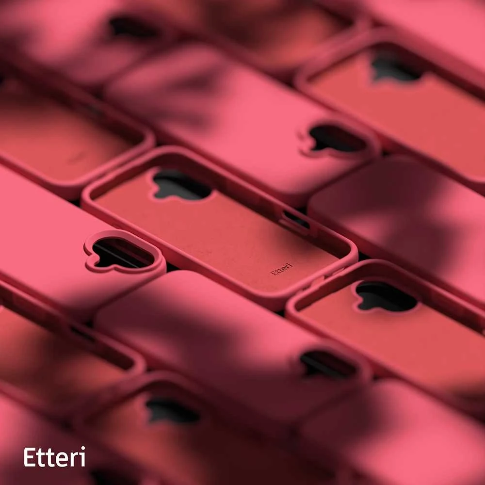 Telforceone silikoninis dėklas, skirtas Apple iPhone 16 Plus 6.7" aviečių