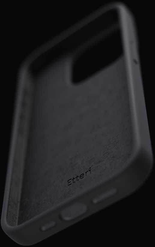 Dėklas Telforceone Etteri Silicone Apple iPhone 15 Pro 6,1" juodos spalvos