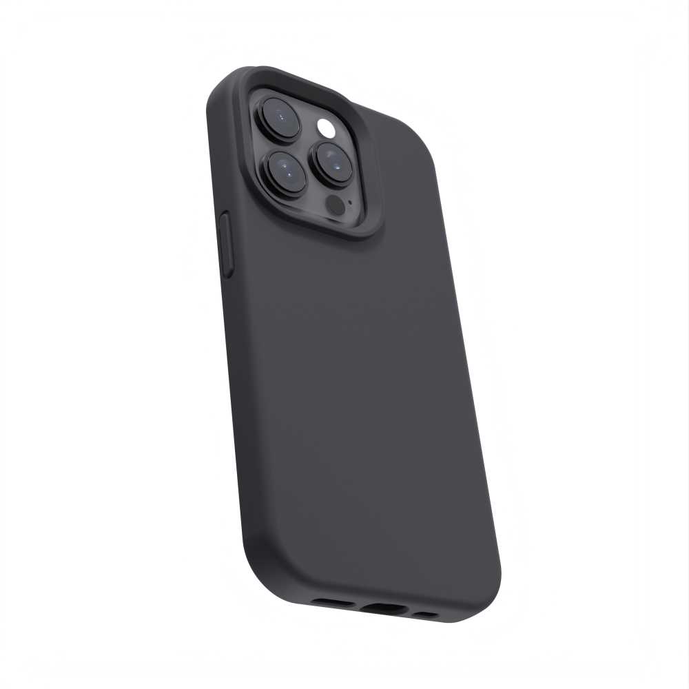 Dėklas Telforceone Etteri Silicone Apple iPhone 15 6,1" juodos spalvos