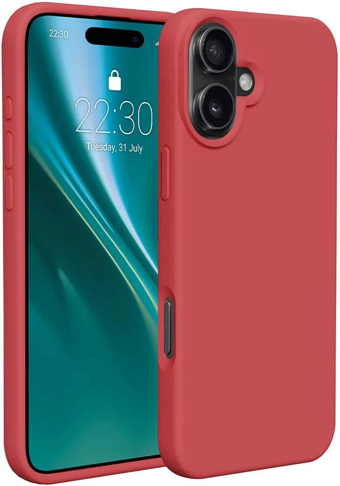 Dėklas Telforceone Etteri Silicone Apple iPhone 16 6,1" raspberry