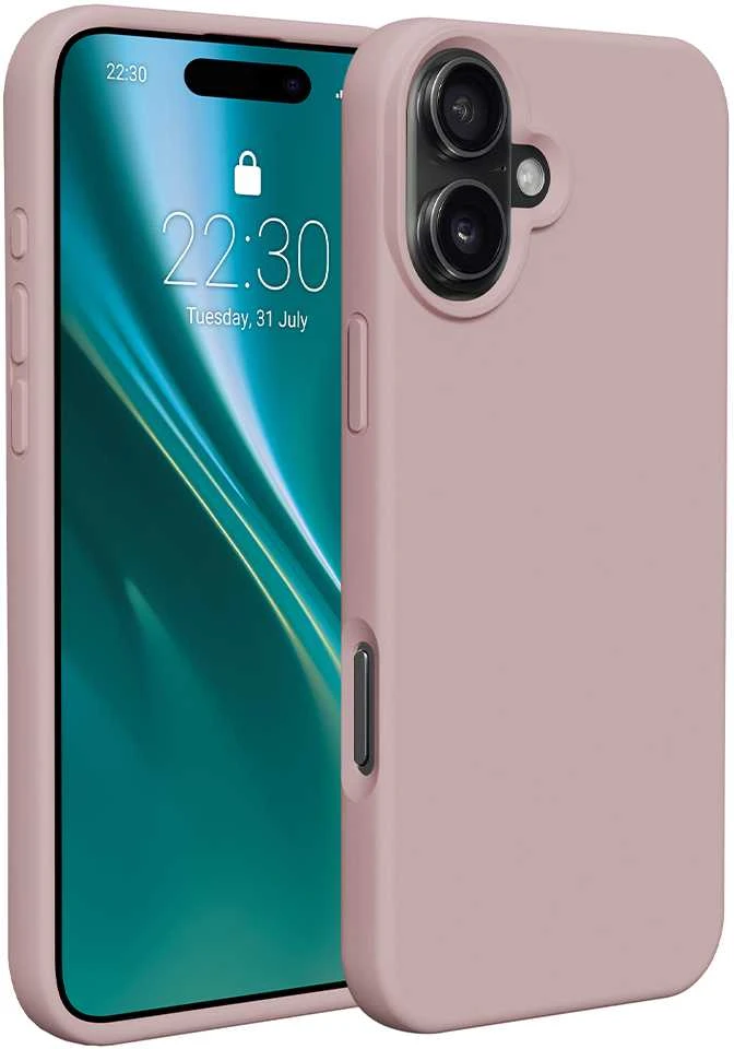 Dėklas Telforceone Etteri Silicone Apple iPhone 16 Plus 6,7" rožinės spalvos