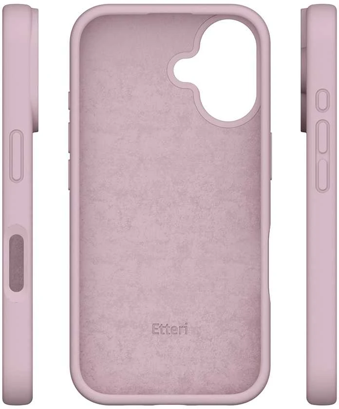 Dėklas Telforceone Etteri Silicone Apple iPhone 16 Plus 6,7" rožinės spalvos
