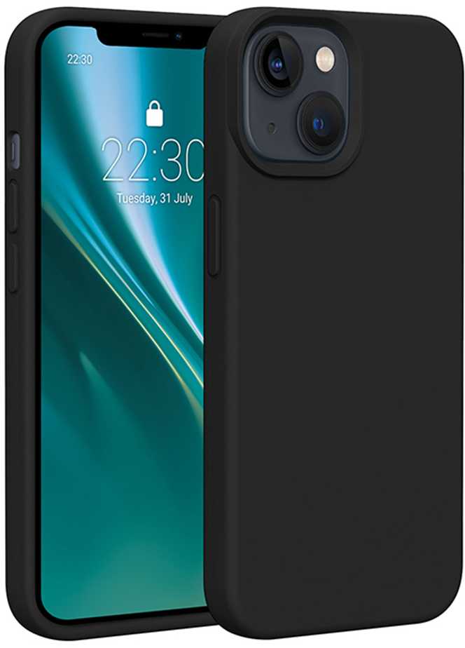Dėklas Telforceone Etteri Silicone Apple iPhone 15 6,1" juodos spalvos