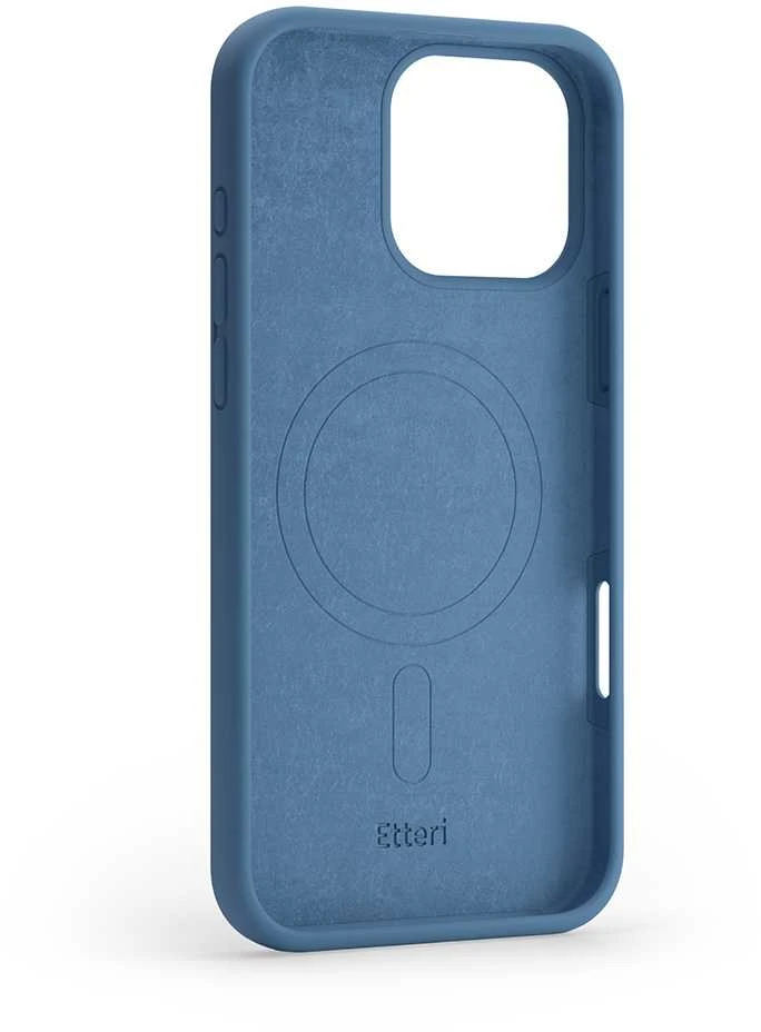 Dėklas Telforceone Etteri Silicone Mag Apple iPhone 16 Pro Max 6,9" mėlynos spalvos