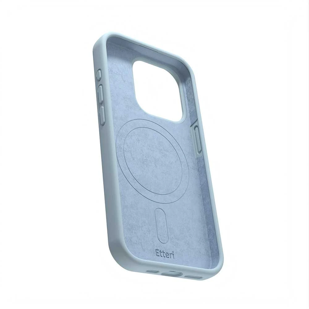 Dėklas Telforceone Etteri Silicone Mag Apple iPhone 13 6,1" žydros spalvos