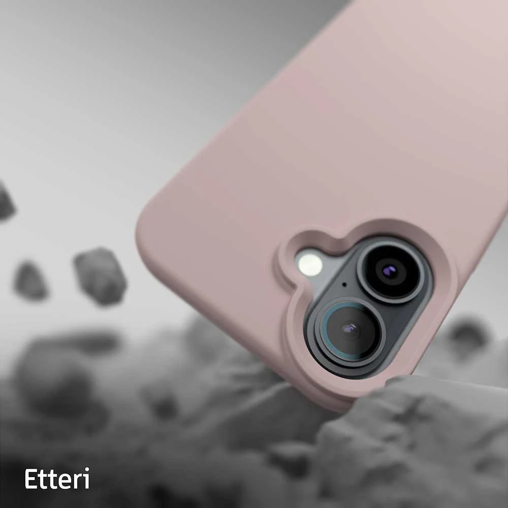 Dėklas Telforceone Etteri Silicone Mag Apple iPhone 16 6,1" rožinės spalvos