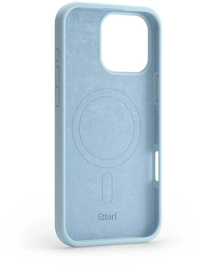 Dėklas Telforceone Etteri Silicone Mag Apple iPhone 16 Pro Max 6,9" žydros spalvos