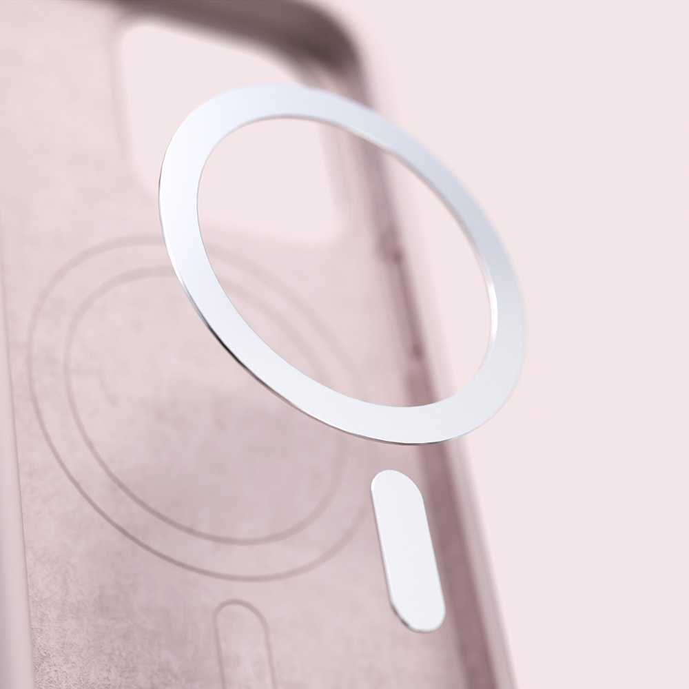 Dėklas Telforceone Etteri Silicone Mag Apple iPhone 13 6,1" rožinės spalvos