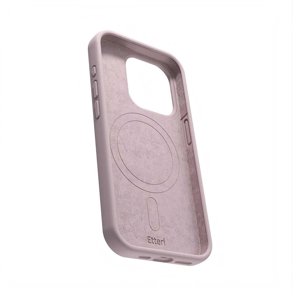Dėklas Telforceone Etteri Silicone Mag Apple iPhone 15 Pro 6,1" rožinės spalvos