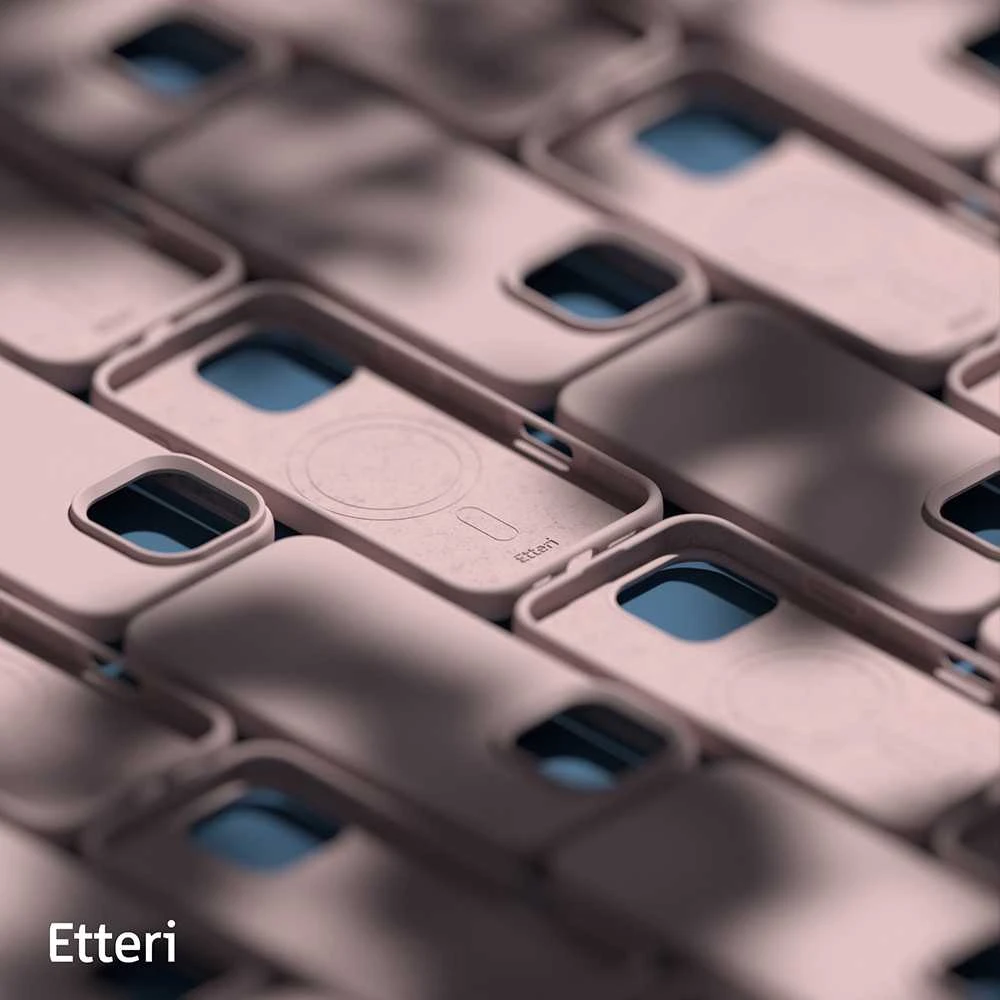 Dėklas Telforceone Etteri Silicone Mag Apple iPhone 16 Pro 6,3" rožinės spalvos
