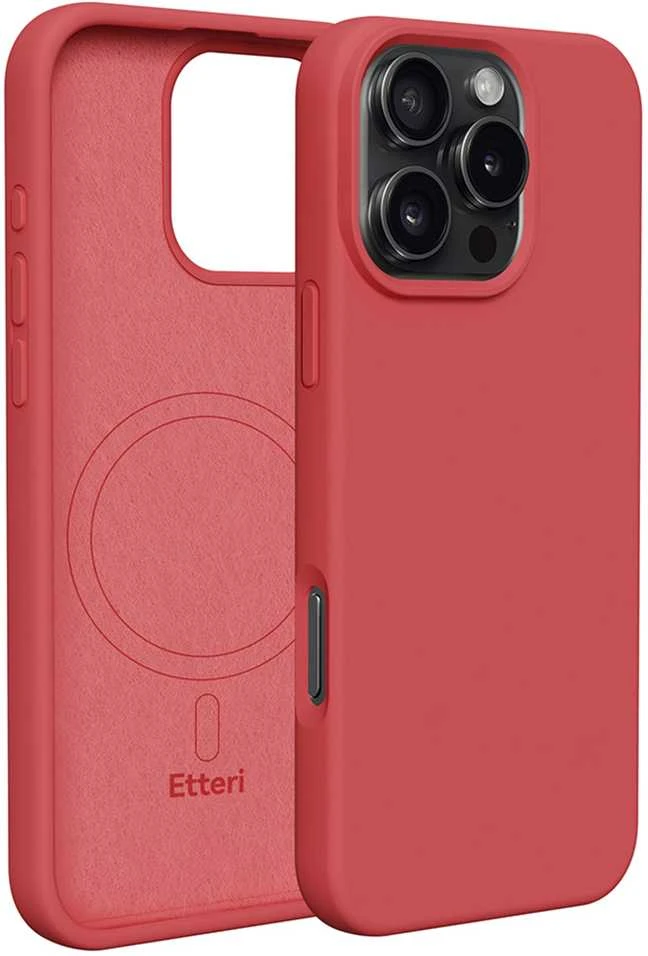 Dėklas Telforceone Etteri Silicone Mag Apple iPhone 16 Pro Max 6.9" aviečių