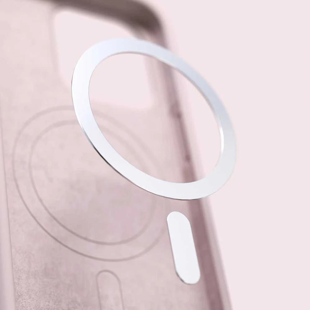 Dėklas Telforceone Etteri Silicone Mag Apple iPhone 15 Pro 6,1" rožinės spalvos
