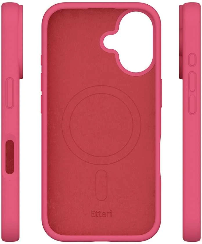 Dėklas Telforceone Etteri Silicone Mag Apple iPhone 16 Plus 6.7" aviečių
