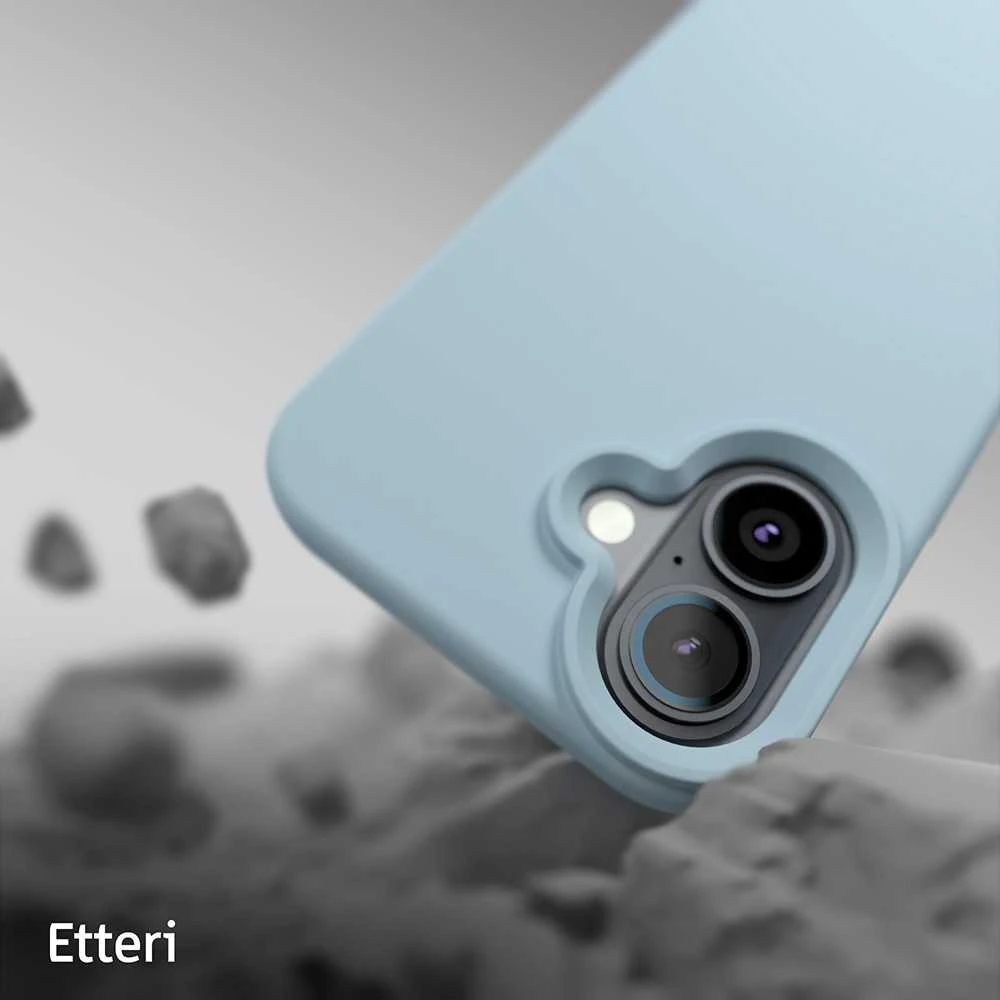 Dėklas Telforceone Etteri Silicone Mag Apple iPhone 16 Plus 6,7" žydros spalvos