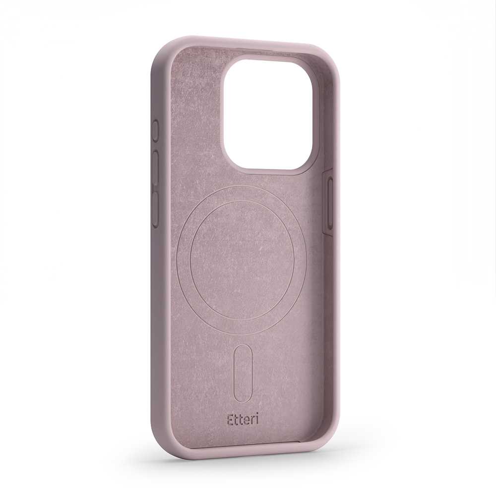 Dėklas Telforceone Etteri Silicone Mag Apple iPhone 13 6,1" rožinės spalvos