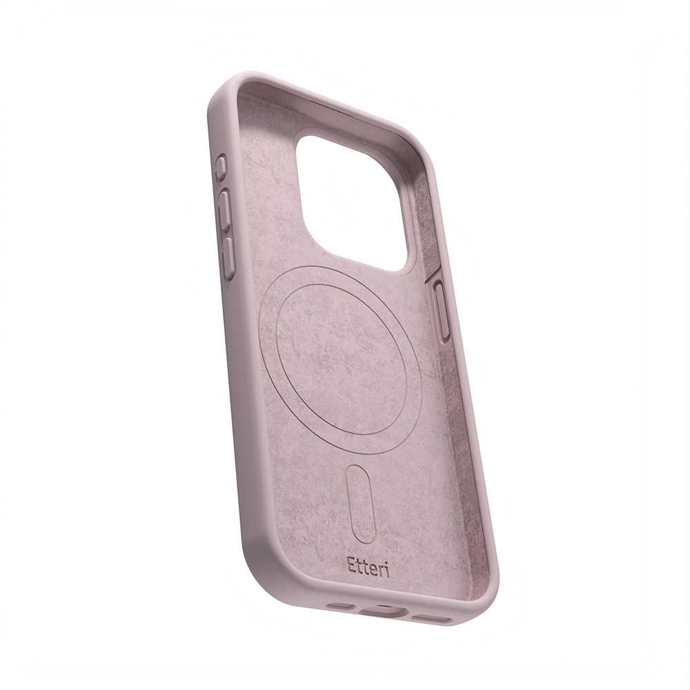 Dėklas Telforceone Etteri Silicone Mag Apple iPhone 13 6,1" rožinės spalvos