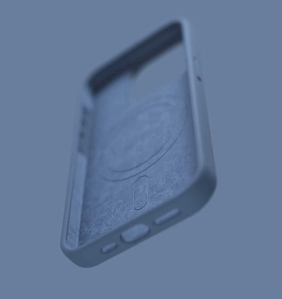 Dėklas Telforceone Etteri Silicone Mag Apple iPhone 15 Pro Max 6,7" mėlynos spalvos