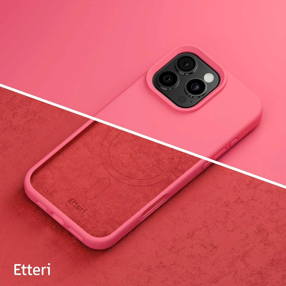 Dėklas Telforceone Etteri Silicone Mag Apple iPhone 16 Pro Max 6.9" aviečių