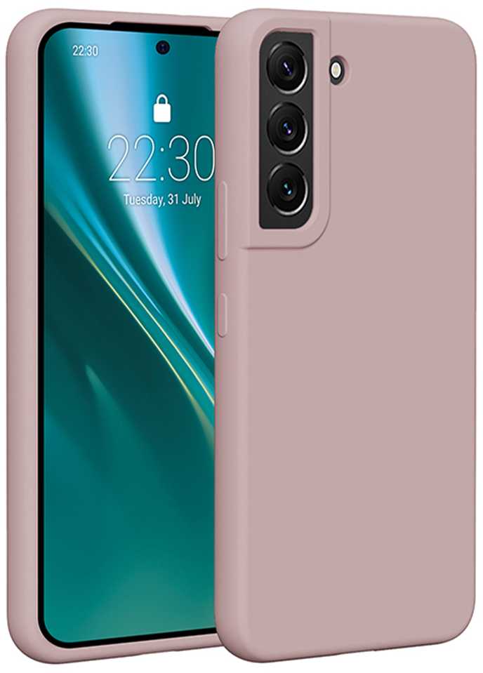 Dėklas Telforceone Etteri Silicone Samsung Galaxy S22 rožinės spalvos