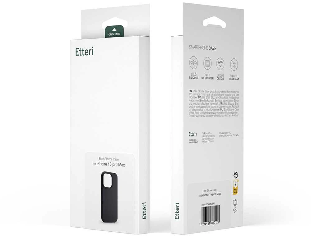 Etteri silikoninis dėklas Samsung Galaxy S24 Plus juodas