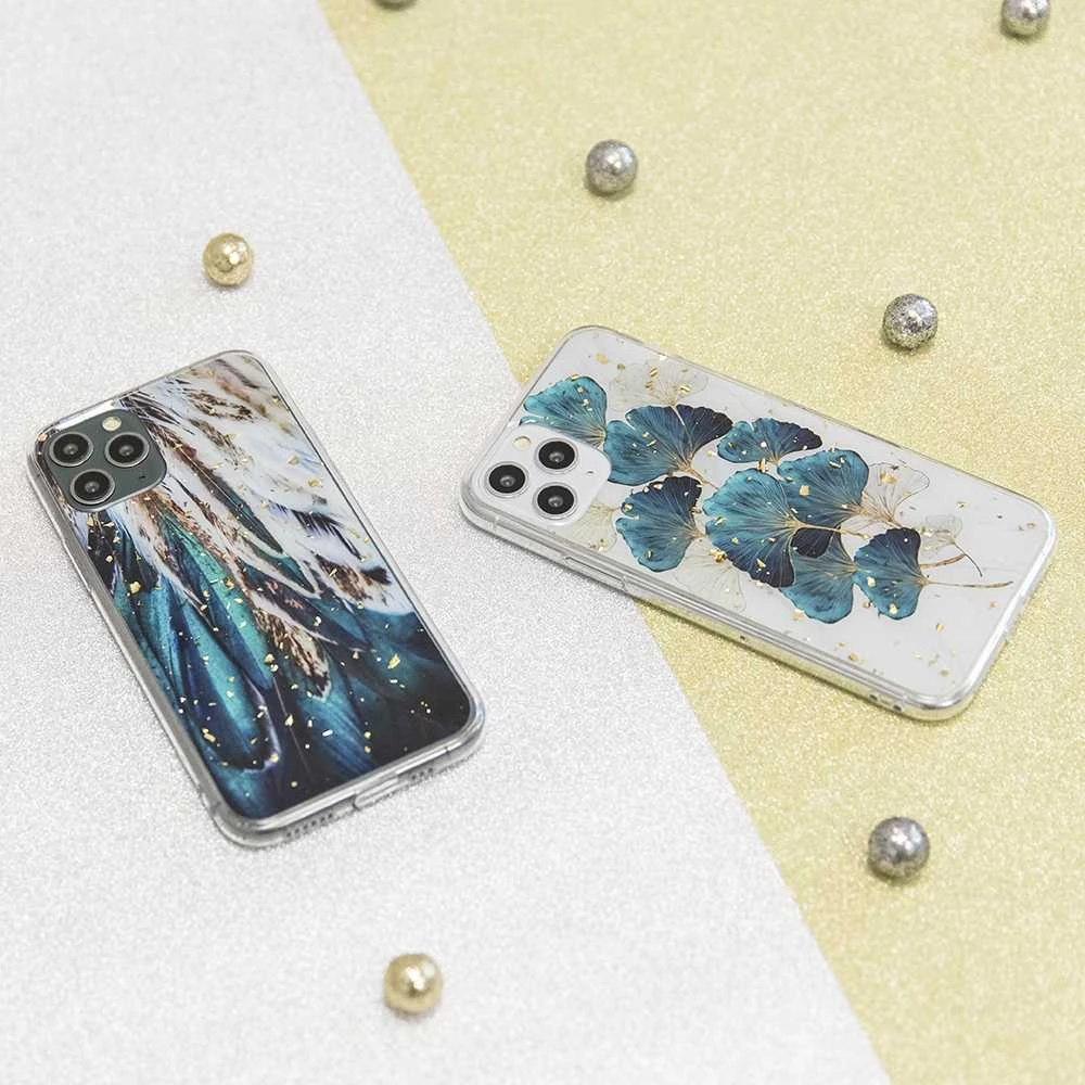 Dėklas TFO TelForceone Gold Glam Xiaomi Redmi 13C 4G / 13C 5G plunksnos