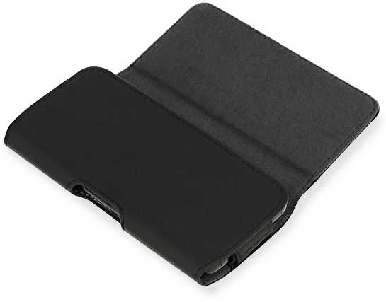 Dėklas Telone Tel Protect MAX Belt Holster (Dydis 14) skirtas Apple iPhone 11/XR/Huawei P30 Lite/Samsung S20/S21/S21 FE juodas, leather (155x80x14 mm)