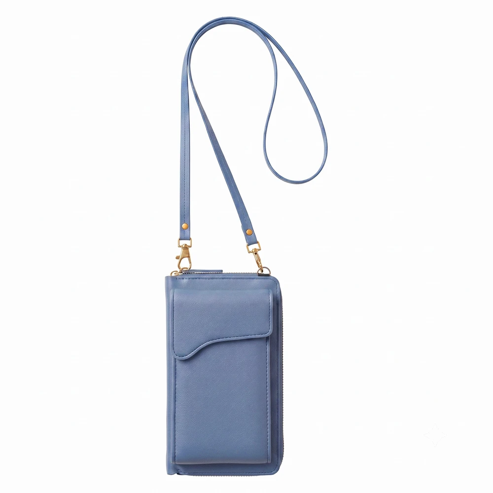 Dėklas TFO TELEFONO KREPŠYS SU PINIGINĖS FUNKCIJA (18*11*5CM) MĖLYNAS