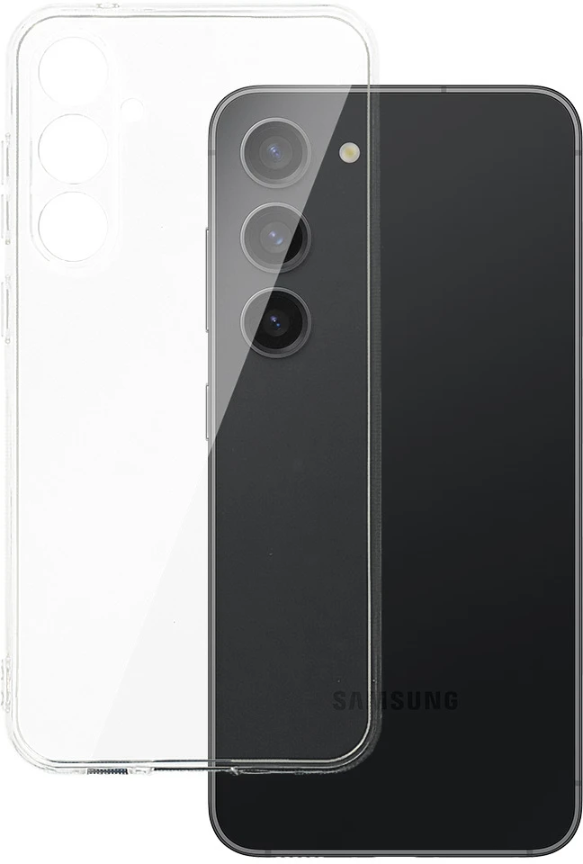 Fusion Accessories Galinis dėklas 2 mm Perfect, skirtas Samsung Galaxy S23, TRANSPARENT