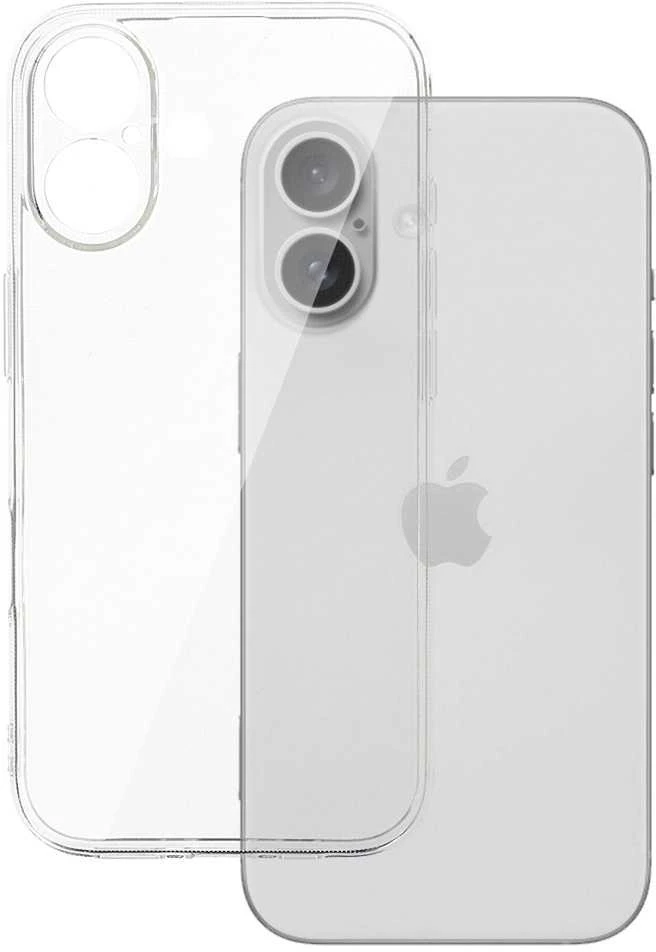Topt Back Dėklas 2 mm Perfect skirtas Apple iPhone 16 skaidrus