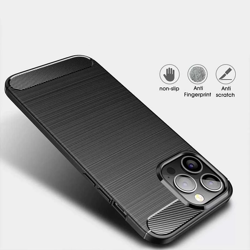 Dėklas Galinis dangtelis CARBON skirtas Realme 9 Pro/9 5G juodos spalvos