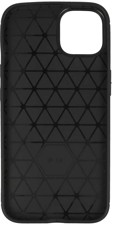 Dėklas iLike Topt Galinis dangtelis CARBON skirtas Apple iPhone 14 juodos spalvos