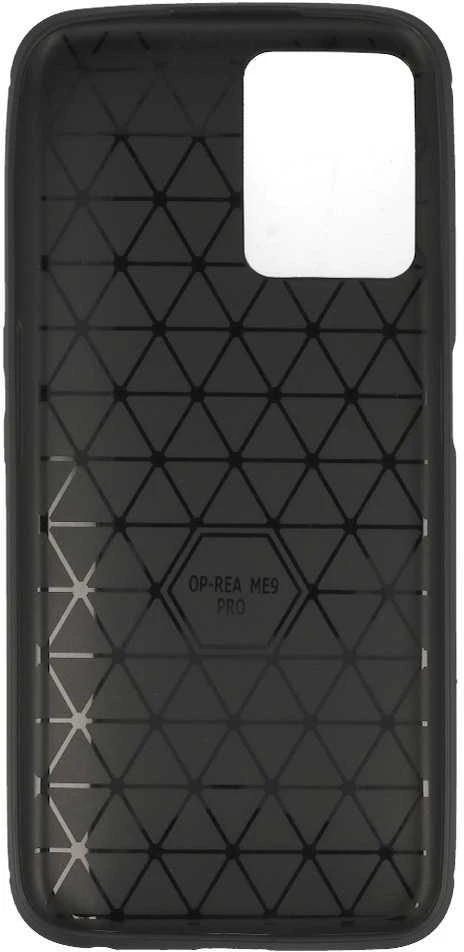 Dėklas Galinis dangtelis CARBON skirtas Realme 9 Pro/9 5G juodos spalvos