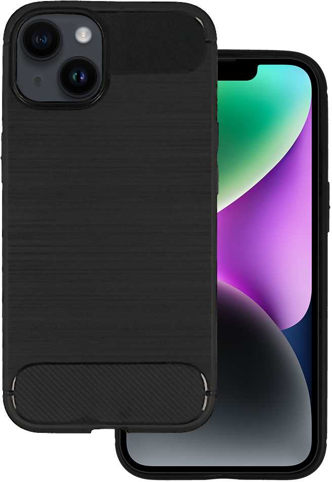 Dėklas iLike Topt Galinis dangtelis CARBON skirtas Apple iPhone 14 juodos spalvos