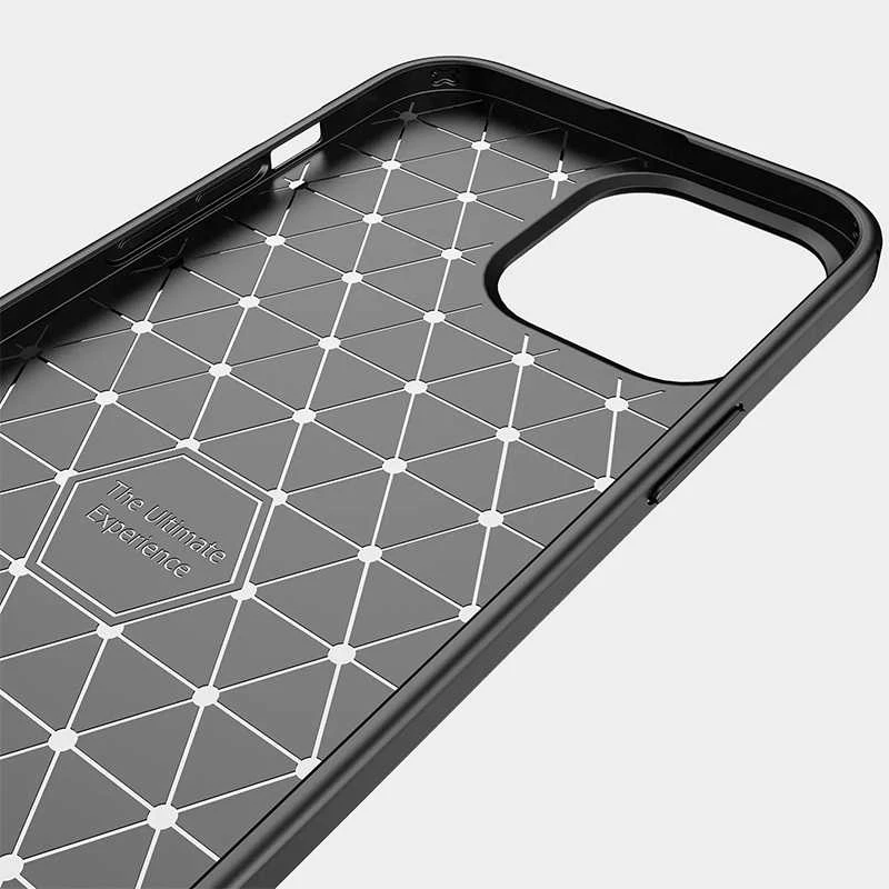 Dėklas Galinis dangtelis CARBON skirtas Realme 9 Pro/9 5G juodos spalvos